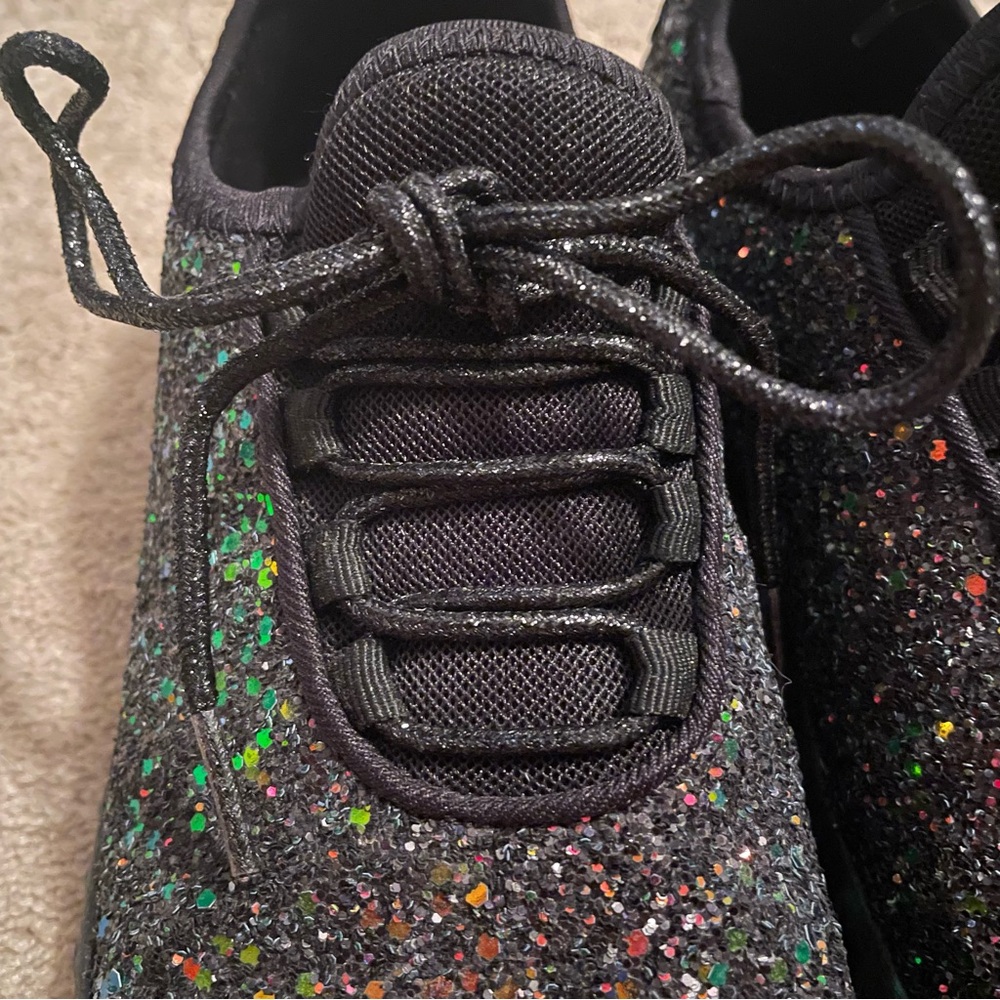 Forever 21 Black Glitter Sneakers - Picture 9 of 10